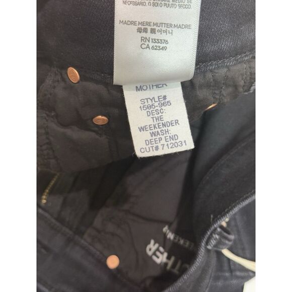 MOTHER jeans The Weekender In Deep End Wash Women's Size 24 - Picture 9 of 14